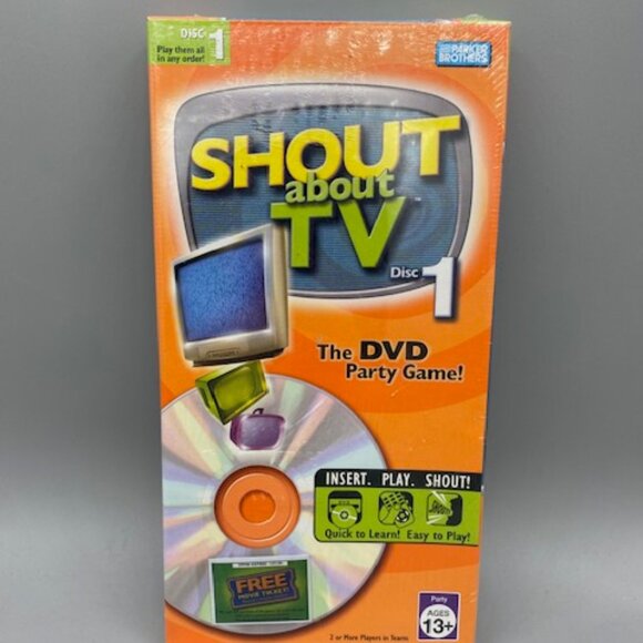 Parkers Brothers Shout about TV 2005 DVD Party Game - Picture 1 of 2